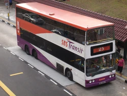 SBS9888Y, which was Singapore's first Volvo Super Olympian bus, is mostly similar to the production buses. This bus was destroyed in a fire in March 2010.