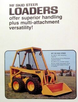 MF 711B skid-steer brochure - 1976