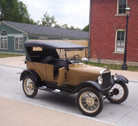 Ford Model T c. 1925, with minimal weather protection