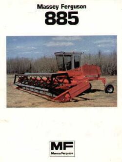 MF 885 swather brochure