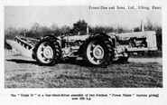 A 1960s DOE Triple D Fordson Power Major 4WD Tractor