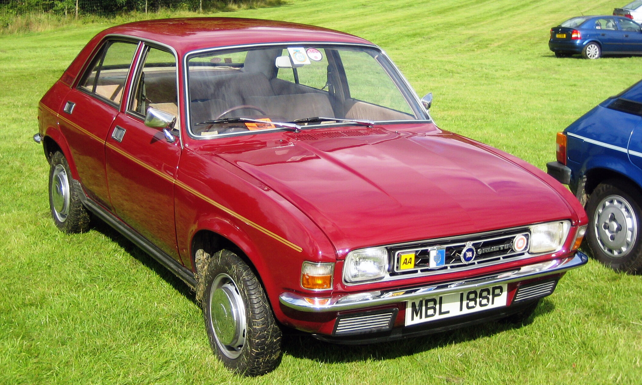 A Riley Kestrel, based upon the Austin 1100/1300. Beige 1966 model