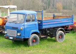 Renault truck blue