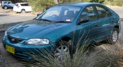1996-1997 Ford Laser (KJ II (KL)) Liata 5-door hatchback.