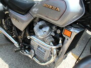  with a longitudinally mounted V-
twin.