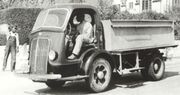International 1940 DS-300 garbage truck, Don Wood Collection, Hays Antique Truck Museum