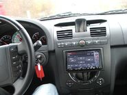 Interior of a Rexton II with an optional Kenwood entertainment system.