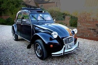 Citroen 2CV c. 1975, with roll-back roof and rigid doors