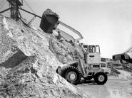 A 1970s Weatherill 42H Loader Diesel working in a quarry