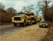 A 1980s Scammell S24 6X6 Military Tank Transporter