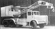 A 1940s Neal QM mounted on a Thornycroft Diesel cranecarrier