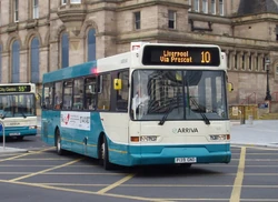 A Flyte with the more common, larger destination display, on Scania L113 chassis