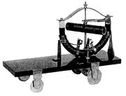 Electric vehicle model by , an early  experimenter ( 1828, Hungary) .