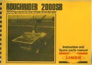 A 1980s LINER Roughrider 2000SB Diesel 2WD Sitedumper