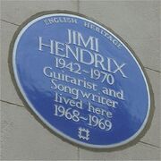 Blue plaque Hendrix