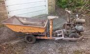 A 1950s Allen Of Oxford Autoculto Garden tractor awaiting restoration