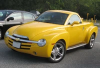 Chevrolet SSR c. 2004, a retractable hardtop convertible pickup truck, its top engineered by ASC.