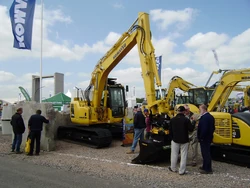 A Komatsu PC138us on display at SED 2008