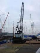 A 1980s Priestman Bison Crawlercrane Diesel