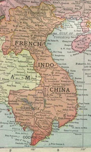 "  - The French community of about 40000 lived in the European quarters, - for the mass of the population the reality was forced labour - working to produce the colony's exports of rice, tin, tea, and above all - rubber - the source of the fortune of the Michelin company