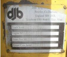DJB Vehicle ID Plate