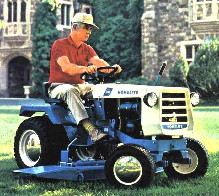 Homelite riding lawn mower sales