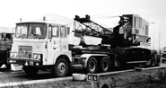 A 1970s Smith Of Rodley Crawlercrane Diesel and FTF Haulage Tractor in Holland