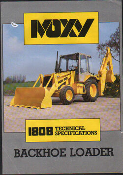 Moxy 180B backhoe brochure