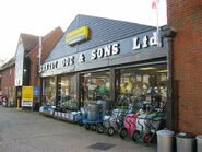 The Original Ernest Doe And Sons former factory at Maldon in Ulting now a large shop in Essex