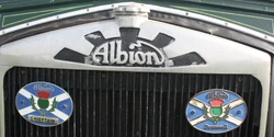 Albion Sunrise radiator grill logo