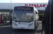 A Enviro200 Dart owned by Hansons in 29 seat style about to leave Westfield Merry Hill on a Centro Contract