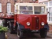 A 1950s Thornycroft Nippy Diesel Haulage Tractor with cargotrailer