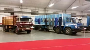 Barreiros Diesel Trucks on display at the Villaverde RENAULT factory today