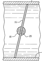A cross-section view of a throttle valve