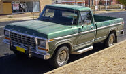 1978 – 79 Ford F100 Custom XLT, with right-hand drive in Australia