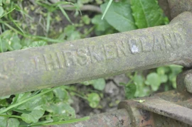 In a field at SE705853 beside footpath from Kirkby Mills, Kirkbymoorside, N. Yorks