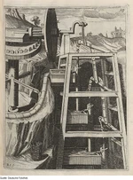 Water-raising pump powered by crank and connecting rod mechanism (, 1661)