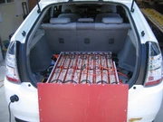  pack, with cover removed, in a  "PRIUS+" plug-in hybrid converted  converted by EnergyCS.