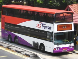 An  Volvo Super Olympian (with Volgren bodywork) in Singapore.