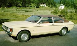 Ford Granada Coupe with Alpine greenery