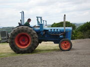 Fordson Major V8 tractor pulling at Astwoodbank