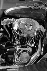   45° transversely mounted V-twin.