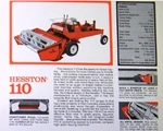Hesston 110 swather brochure