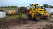 A 1970s Weatherill L61 Loader Diesel working in a UK farm