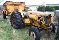 A 1960s Shawnee-Poole 10T Dumptrailer with Fordson Major Diesel Tractor