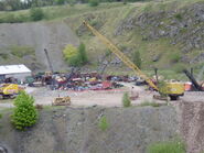 Upper Quarry area, and machinery storage