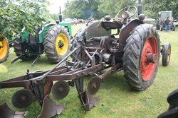 Turner tractor and plough