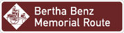 Berthabenzmemorialrouteschild