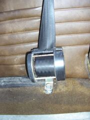 Seat Belt with uncovered Inertial Reel