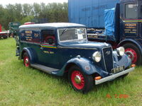 An immaculate example of an Austin delivery van at the show in 2008